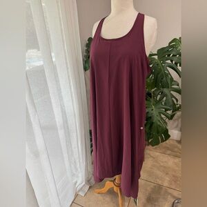 Halara Breezeful™ Racerback‎ Tank Dress w/ Pockets – Wine/Burgundy – Size 8 NWT